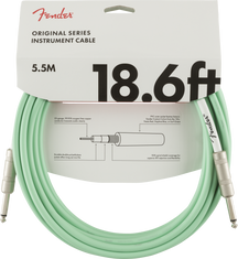 Fender Original Series Instrument Cable Surf Green Cavo per strumenti Jack - Jack 5.5 mt