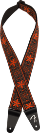 Fender Pasadena Straps Woven Orange Wallflower Tracolla per Chitarra e Basso