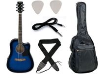 Ibanez PF15ECE TBS Chitarra acustica amplificata blue sunburst con accessori omaggio