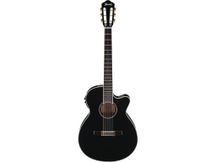 Ibanez AEG10NII BK Black High Gloss Chitarra classica elettrificata nera