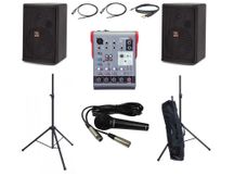 Impianto audio completo 300W Proel LT6A + mixer Proel + microfono + accessori