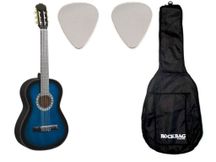 Chitarra classica blu DAM CG851BLS + custodia Rockbag + plettro omaggio