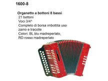 DAM 1600-8 Organetto 8 bassi blu