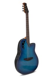 Ovation Celebrity Elite Plus Limited 2024 CE44P-BLFL-G Blue Flamed Maple Acustica Elettrificata