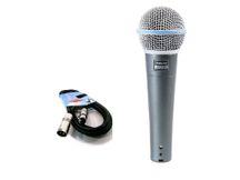 Shure Beta 58A con cavo xlr xlr 5mt