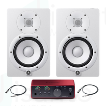 Yamaha HS5 White + Focusrite Solo + Cavi