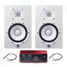 Yamaha HS8 White + Focusrite Solo + Cavi