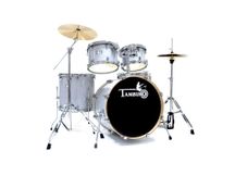 Batteria acustica TAMBURO T5 T5M22SLSK Silver Sparkle completa di hardware + piatti in OMAGGIO