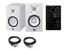 Coppia Monitor attivi 190W YAMAHA HS7 White + cavi xlr xlr omaggio