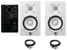 Coppia Monitor attivi 240W YAMAHA HS8 White + cavi xlr xlr omaggio