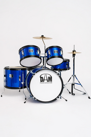 Batteria Acustica Junior 5 pezzi per bambini - Blue