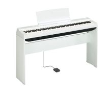 Yamaha P125 White Pianoforte digitale bianco con stand 