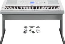 YAMAHA DGX660 White Pianoforte digitale bianco 88 tasti pesati con stand