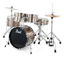 Pearl Roadshow RS585C C707 Bronze Metallic Batteria acustica con piatti e sgabello