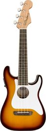 Fender Fullerton Strat Uke Sunburst Ukulele concerto Stratocaster elettrificato