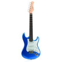 Eko S100 Metallic Blue Chitarra elettrica blu per bambini 3/4