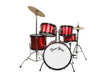 DARESTONE Cldrumrd Batteria acustica da studio cassa 22 rossa