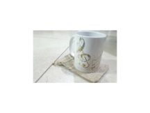 Tazza in ceramica tema musicale con chiave di violino e note
