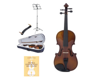 VOX MEISTER VOS44 Violino 4/4 completo + spalliera + libro + leggio Bundle