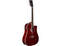 EKO NXT D CW EQ Wine Red Chitarra acustica elettrificata rossa
