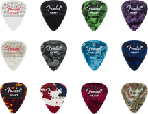 FENDER Plettri Puntinati 351 in Celluloide - Pack da 12 Heavy