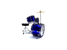 DAM Batteria acustica Junior per bambini 3 pezzi Blu 