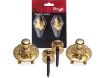Stagg SSL1 GD Strap Locks per chitarra e basso