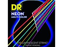DR STRINGS NMCA-10 Hi-Def Multi-Color Muta di corde multicolore per chitarra acustica Extra Light 010-048