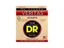 DR STRINGS VTA-10 Veritas Muta di corde per chitarra acustica Extra Light 010-048