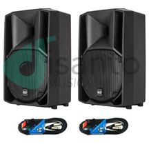 Coppia casse attive 10" 2800W RCF ART 710A MK4 + cavi omaggio