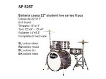 DAM SP525TBL Batteria acustica completa da studio blu