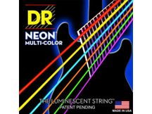 DR STRINGS NMCE-10 Hi-Def Muti-Color Muta di corde multicolore per chitarra elettrica Medium 010-046