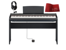 Yamaha P125A Black Pianoforte digitale con stand + copritastiera + cuffie omaggio