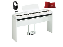 Yamaha P125 White Pianoforte digitale bianco con stand + pedaliera + cuffie
