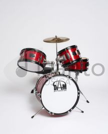 Batteria Acustica Junior 4 pezzi per bambini - Red