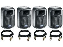 Impianto audio made in italy 1000W RMS 4 Casse attive FBT J8A + cavi omaggio