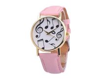 Orologio a tema musica - note musicali Rosa