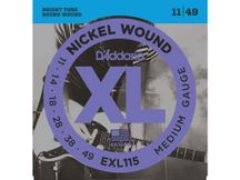 D'Addario EXL115 Muta di corde per chitarra elettrica Medium 011-049