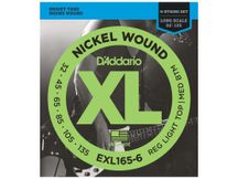 D'Addario EXL165-6 Muta di corde per Basso elettrico 6 corde Reg Light Top / Med Btm  032-135