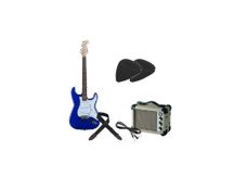 Kit Chitarra elettrica blu Darestone ELGBL con amplificatore Bundle