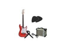 Kit Chitarra elettrica rossa Darestone ELGRED con amplificatore Bundle