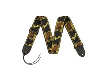 Fender Monogrammed Strap Black/Yellow/Brown Tracolla per chitarra