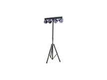 Ibiza DJLIGHT80LED Stand per Luci con 4 Par Led RGBW