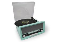 FENTON RP135 Giradischi 60's Combi USB, Bluetooth azzurro con lettore CD e altoparlanti integrati