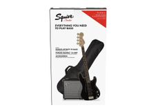 Fender Squier Affinity Precision Bass PJ Pack Black Kit Basso elettrico con amplificatore e accessori