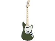 Fender Mustang MN Olive Chitarra elettrica verde