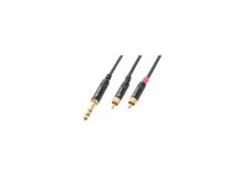 Power Dynamics Connex Cavo Jack 6.3 Stereo - 2 RCA 1,5 mt.