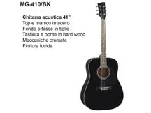 DAM MG410 Black Chitarra acustica nera