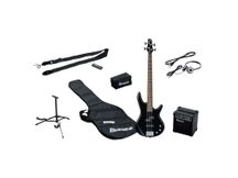 Ibanez IJSR190 BK Jumpstart Kit Basso elettrico black con amplificatore 10W e accessori