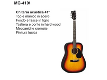 DAM MG420CEQ Sunburst Chitarra acustica elettrificata